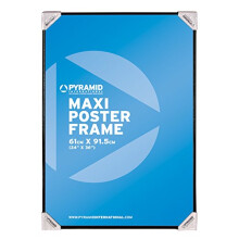 Pyramid Black Maxi Hold Picture/Photo / Poster Size 61x91.5cm-Plastic Frame and Safety Perspex Glazing, 61 cm x 91.5 cm