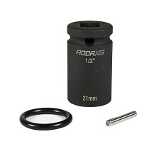X6 Scaffolders Short Impact Socket 21 x 52 mm - Pack 1