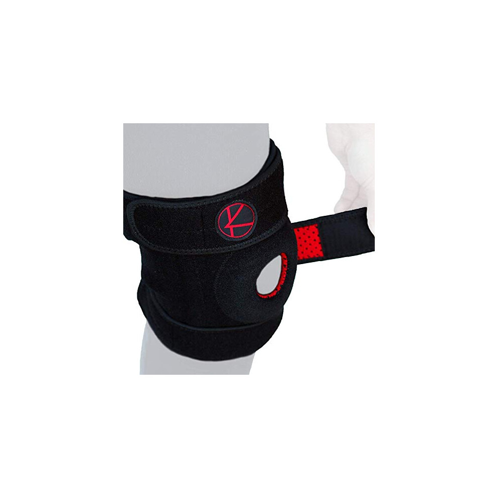 Karm Black Knee Support Men And For Women Arthritis Pain - Adjustable Knee Brace Support For Acl, Mcl, Meniscus Tear (Size 1 )