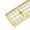 Prym Universal Ruler, Transparent, Yellow, 1 x 6 inch 2