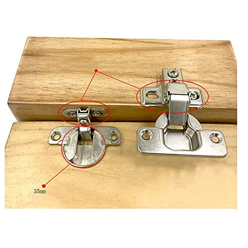(2 Pieces)97 Degree Page Turning axis Adjustable Cabinet Door Concealed Hinge Special Table Pull Down Hinge Flush Hinge 2