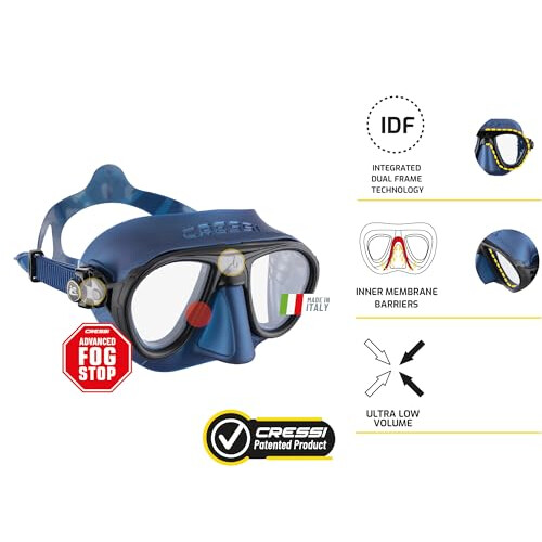 Cressi Calibro + Corsica Snorkeling Set - Blue Nery, Uni 1