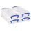 Really Useful Really Useful Plastic Storage Box 0.55 Litre Clear (Pack of 4) 2