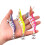 Luminous Squid Jig Hook Saltwater Fishing Lures 10pcs Shrimp Prawn Lures Hard Bait Artificial Fishing Lure Set for Octopus Cuttlefish(3.0#-10PCS) 5