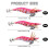 Luminous Squid Jig Hook Saltwater Fishing Lures 10pcs Shrimp Prawn Lures Hard Bait Artificial Fishing Lure Set for Octopus Cuttlefish(3.0#-10PCS) 3