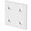 5Pcs Aluminium Extrusion Profile Joining Boards 4‑Hole Vertical Connecting Plates for Linear Extension Connection/Overlapping Connection Between 7