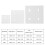 5Pcs Aluminium Extrusion Profile Joining Boards 4‑Hole Vertical Connecting Plates for Linear Extension Connection/Overlapping Connection Between 5