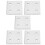 5Pcs Aluminium Extrusion Profile Joining Boards 4‑Hole Vertical Connecting Plates for Linear Extension Connection/Overlapping Connection Between 1