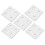 5Pcs Aluminium Extrusion Profile Joining Boards 4‑Hole Vertical Connecting Plates for Linear Extension Connection/Overlapping Connection Between 8