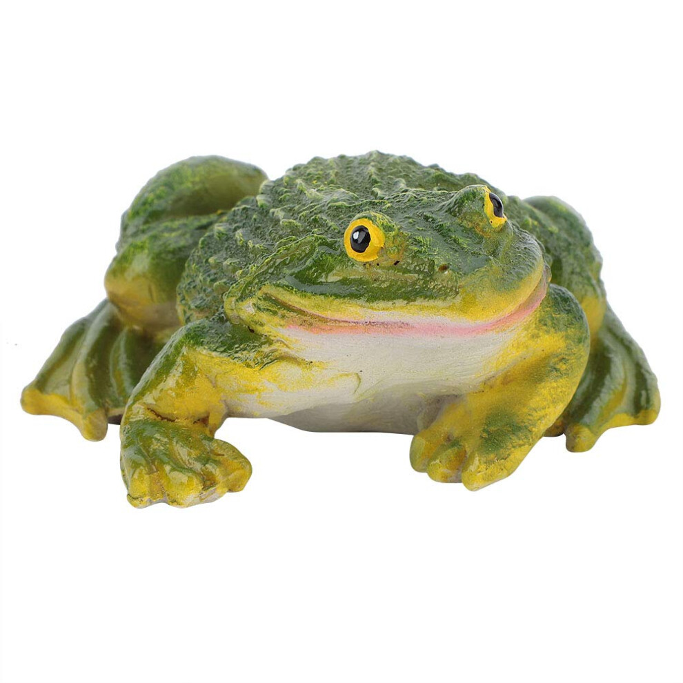 Frog Statue Resin Frog Decoration Ornament, Outdoor Frog Figurine for Garden Lawn Pond DIY Decor