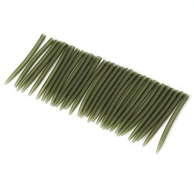 Fishing Line Aligner, Carp Fishing Hook Hair Sleeve Line Align Anti Tangle Sleeves Connect Align Carp Fishing Accessories (Dark Green)
