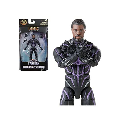 Hasbro Marvel Legends Black Panther 15 cm Actionfigur med 3 tillbehör 2