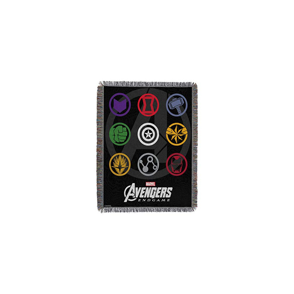 Northwest Avengers Woven Tapestry Throw Blanket, 48" x 60", Symbols