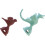 Alessi MGWHS2 Set of Two Whistles, Red/Green 1