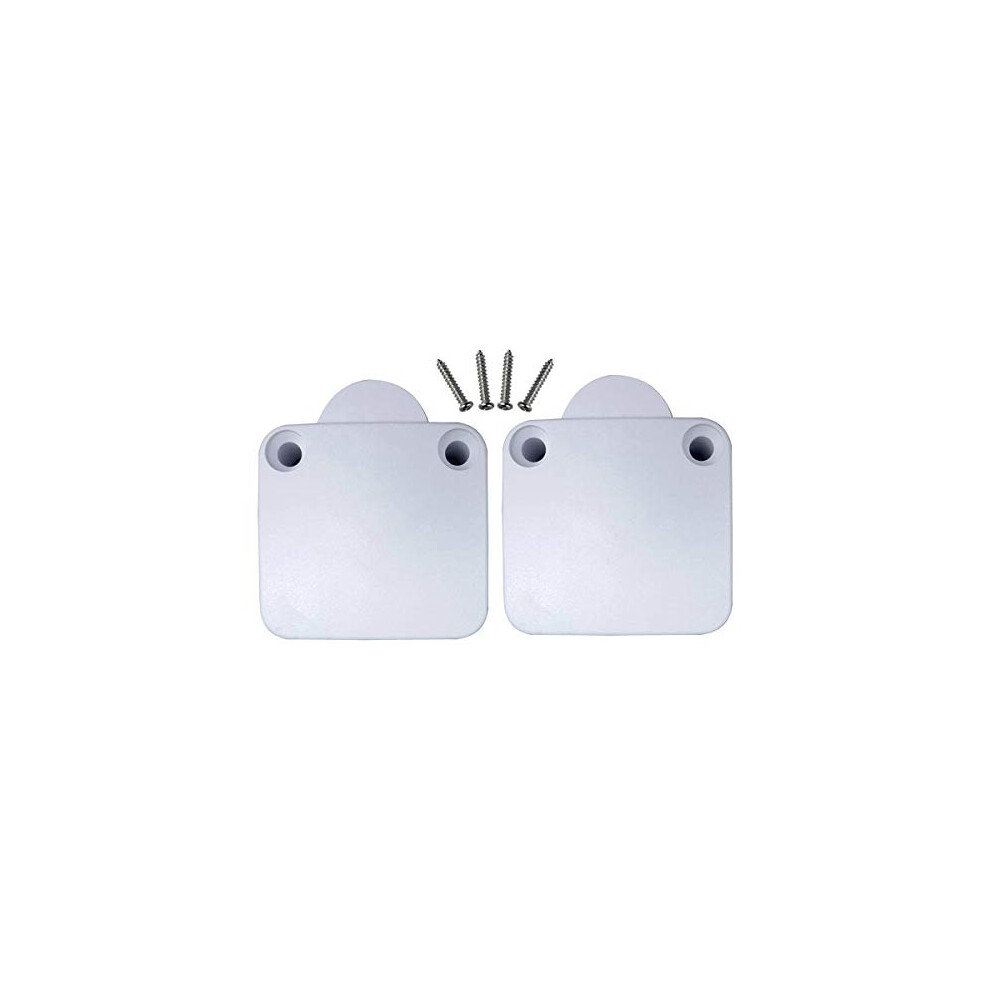 2 Pack Door Switch Push To Break Cupboard Door Light Switch Cabinet Lamp Wardrobe Touch Closet 2A 250V (White) 791514180172