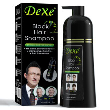 Black Hair Shampoo 400 ML Instant Hair Darkening Dye for Men Women Black Color - Easy to Use - Lasts 30 Days - Fast Acting Natural Ingredients