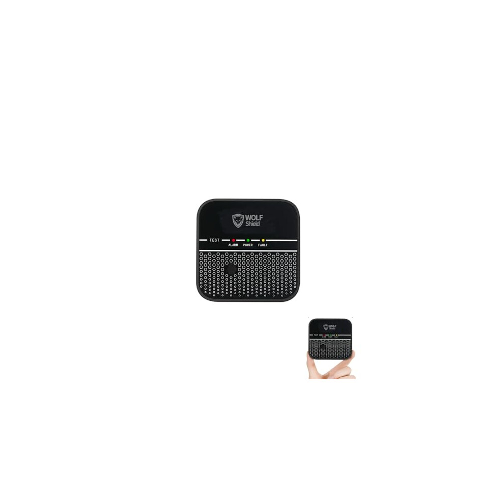 Carbon Monoxide Detector 10 Year Sealed Battery |Portable Alarm|EN50291:2018 |No Display (Black)