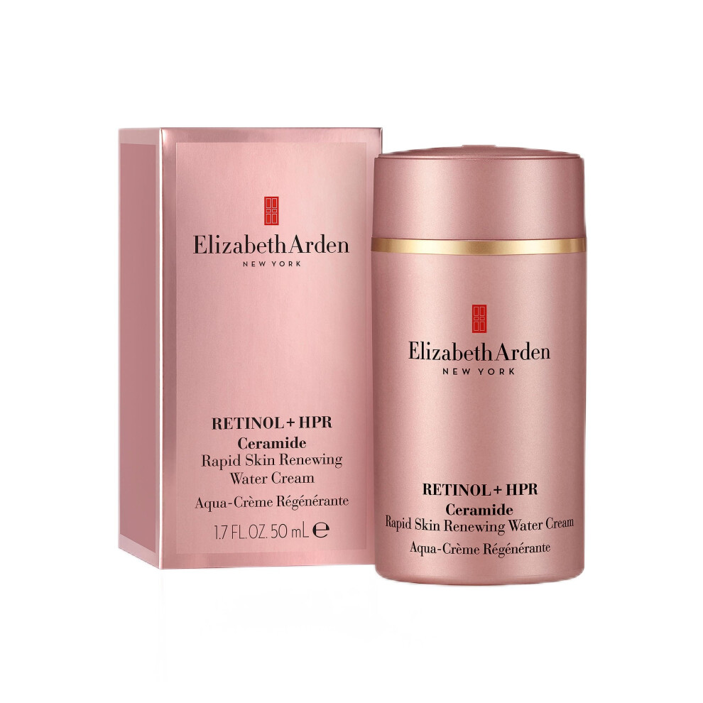 Retinol + HPR Ceramide Rapid Skin Renewing Water Cream, 50ml, Anti-Ageing Skincare to Revitalize & Smooth Wrinkles, for Day & Night