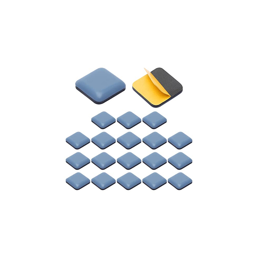 20 Pcs Furniture Sliders Square Self Adhesive Tiles, 25mm Chair Leg Glides, Heavy Furniture Glides for Pad Carpet Floor Easy Move-image-OPC-PDWGRVX-NEW