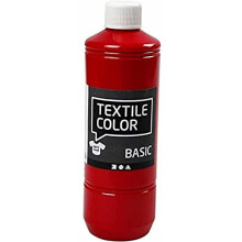 Textilfarbe - Hochwertig - Rot - Wasserbasis - Bügelfixierung