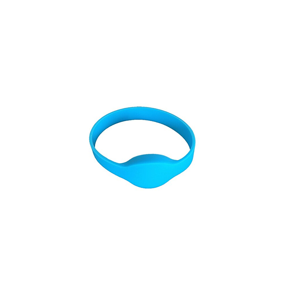 Rfid Wristband M1 S50 Chip 13.56Mhz Iso14443a Silicone Bracelet Adult Size (Pack Of 5) (Blue) Blue 725350791476