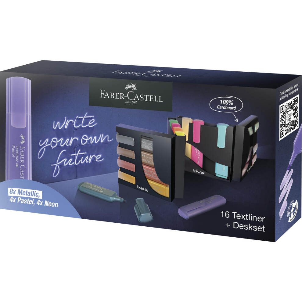 Faber-Castell Highlighter Textliner 46 Deskset Of 16