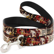Dog Leash Deadpool Kills Deadpool 2 Cover Dynamite Chimichanga 6 Feet Long 0.5 Inch Wide (Multicolor)