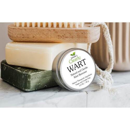 Clearly WART, Natural and Gentle Wart Remover Aromatherapy Blend Skin Balm with Castor Oil and