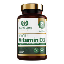 Vitamin D3 2000iu Supplement, 360 Easy to Swallow Soft Gel Vitamin D Tablets, High Strength Tablets