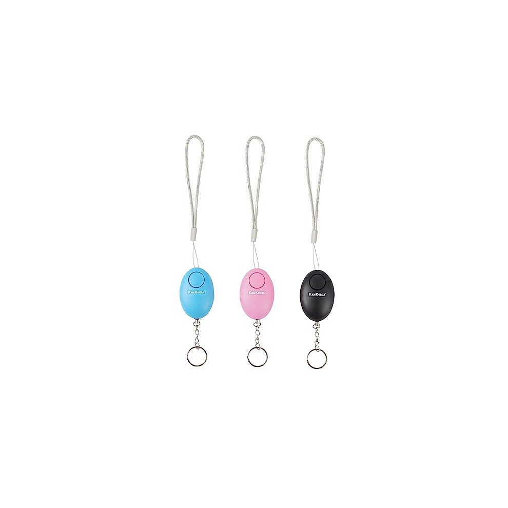 Personal Alarm 3 Pack | With Batteries | Panic & Safety Alarms | Protect Yourself With Our Personal Alarms & Rape Attack Alarm 5061020000925