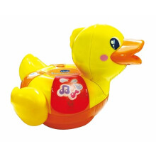 VTech Float & Splash Duck Bath Toy 516103 - Lights, Music, 15 Melodies, Little Duck Companion, Bath Time Learning (Ages 1-3)
