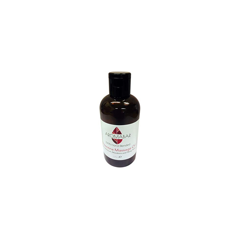 Aromabar Valentine Massage Oil With Rose Geranium & Ylang 125Ml Romantic & Sensual