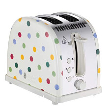 21295 Emma Bridgewater Toaster, Polka Dot 2 Slice Toaster, 1300 W