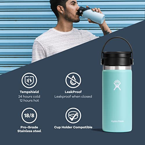 Hydro Flask 12 OZ Wide Flex SIP LID Agave 2