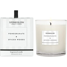 Modern Classics NEW - Pomegrante & Spiced Woods Candle in a 90 Milimetre Glass Tumbler