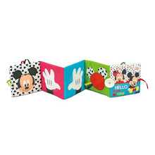 17721 Disney Baby-Book and Cot Panel, Toddler Plush, Early Years, Infant, New Born Soft Toys Gift, Multicolour, Medio