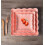 Elegant Square Embossed Lace Plate, Ceramic Serving Plate for Breakfast Afternoon Tea (Pink, 8-inch) 7