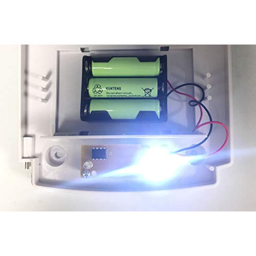 Blue Flasher LED PCB with Battery Box for Dummy Alarm Siren Security Bell Flash Box (Blue)