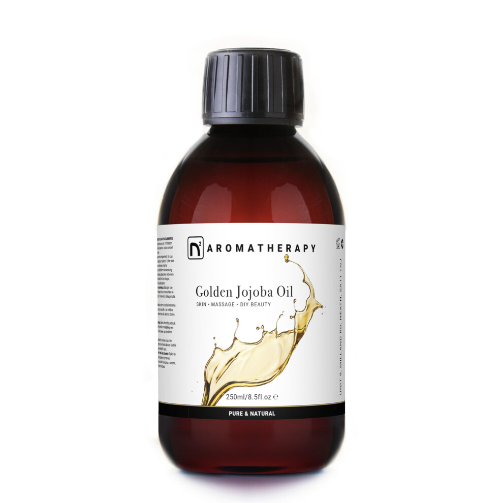 Jojoba Oil - 250ml - for Hair Growth, Skin, Massage, Face, Nails, Scalp, Body - Cold Pressed, Natural Skin Care, Carrier Oil, DIY Beauty and