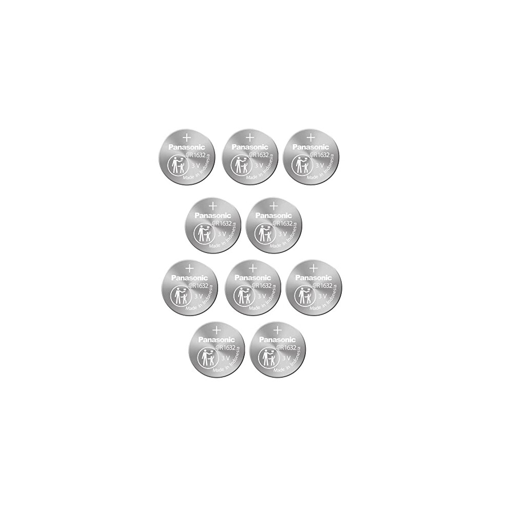 Lithium Coin Size Battery CR1632 3V (10 Batteries Per pack)