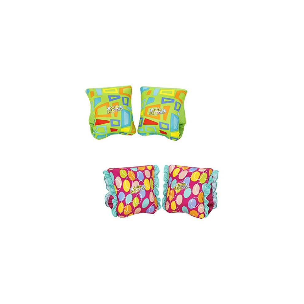 Bestway Kids Inflatable Armbands | Swimming Float, Float Armband, Floatie Sleeves For Kids 1+, Size M/L, Assorted Designs