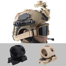 Helmet Flash Holder, 60 Degree Angle Adjustment Sturdy Plastic Portable Flashlight Holder, 21mm / 0.82 inch Helmet Torch Mount Bracket with Two Bonus