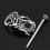 Celtic Hair Clips Dragon Design Viking Jewelry Hair Clip Alloy Irish Hair Pin with Stick for Woman men 2