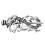 Celtic Hair Clips Dragon Design Viking Jewelry Hair Clip Alloy Irish Hair Pin with Stick for Woman men 1