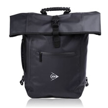 4-in-1 Roll Top Backpack - Bike Bag - 4 Carrying Options - Waterproof - 25 L - Incl. Bottle Holder - Black