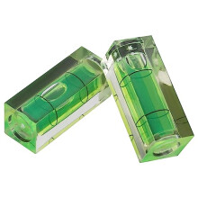 String Line Spirit Level,Bubble Level,15 * 15 * 40MM Square Quality Mini Spirit Level Bubble Small Level, 5-Pack