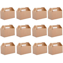 20 Pcs Kraft Paper Box,Kraft Paper Food Box,Kraft Paper Cake Gift Box,Candy Kraft Box,Kraft Paper Boxes Takeaway,Treat Boxes Suitable For