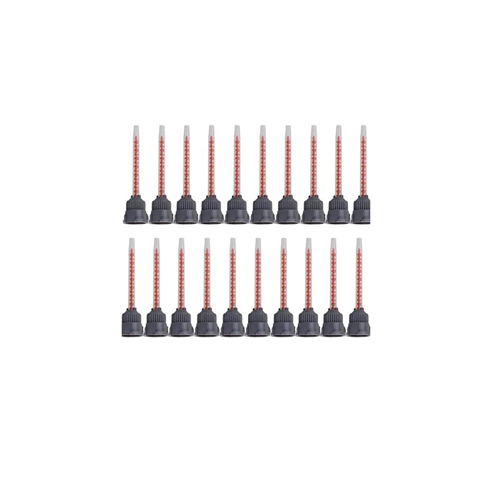 Epoxy Mixing Nozzle Tip, Resin Mixer Adhesive Gun Nozzles For Mix, Gun Applicatior For 50Ml Ab Glue Cartridge Glue Gun 20 Pcs (10:1 Applicator Ratios) 757842263635
