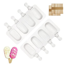 2 Pcs Cakesicles Silicone Mould, Mini Cake Lolly Mould, Ice Pop Cakesicle Moulds, DIY Ice Cream Stick, Ice Lolly Mould, Silicone Ice Cream Mould,