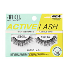 Ardell Active Lashes Soak It Up - Waterproof Long-Lasting Natural Look False Eyelashes 1 Pair